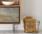 Buffet-haut Juwelo 88x135 cm acacia naturel avec placage de pierre 6